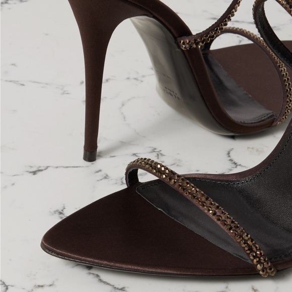 Saint Laurent Ava Sandals with rhinestones - Picture 3 of 11